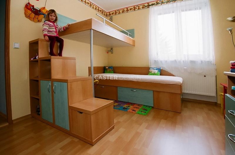 Bunk bed, suspended